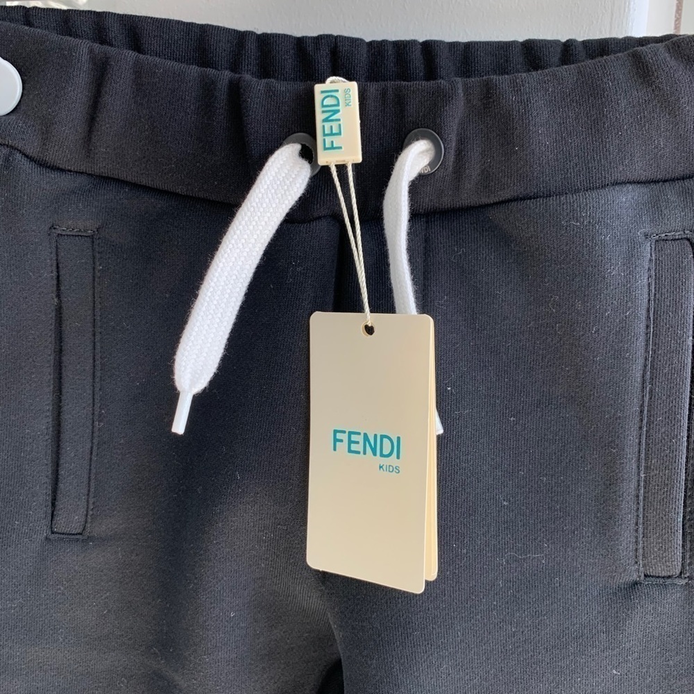 Fendi Kids FF logo patch track pants: UNISEX - Picture 11 of 12